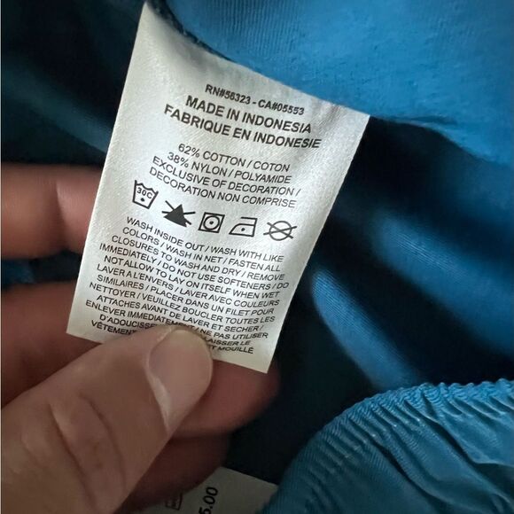 Jordan Nike Air Cargo Pants Woven Straight Leg Teal - Picture 12 of 13